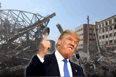 Donald Trump durante su discurso sobre la prosperidad económica de Irán en 2026.