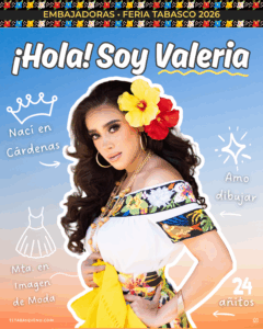 Embajadora de Cárdenas Feria Tabasco 2026 Valeria Gallegos Rosique