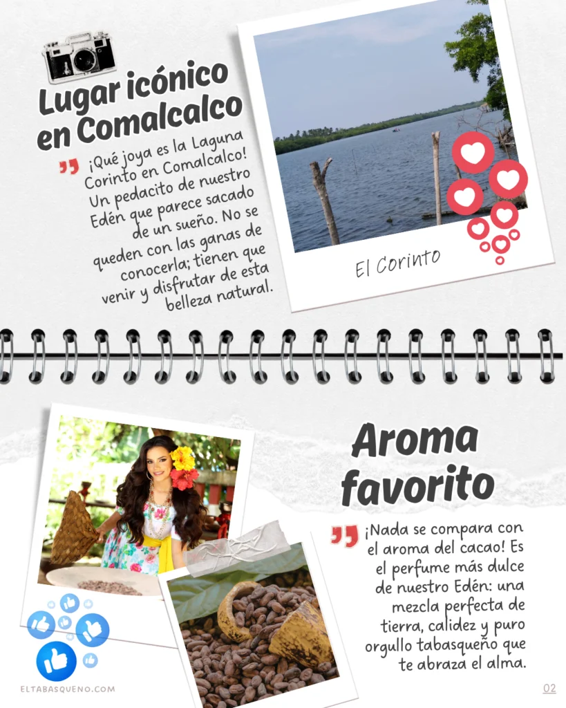 Giselle Ovando representante de Comalcalco en Feria Tabasco