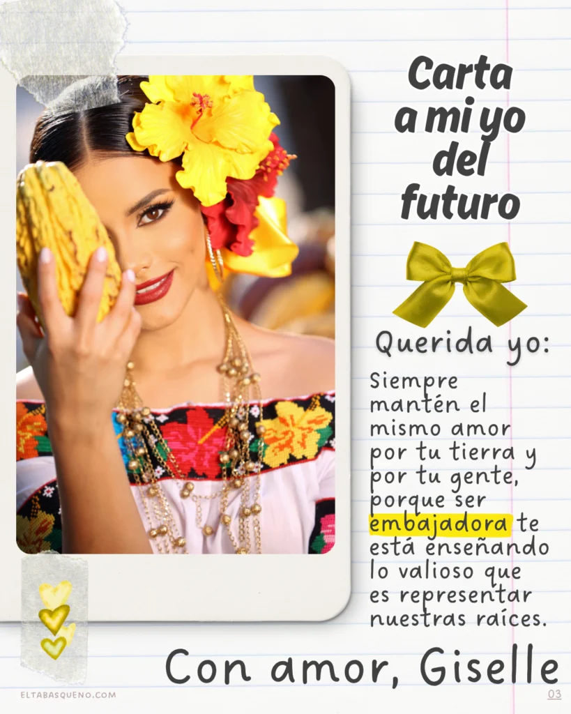 Giselle Ovando traje tradicional Comalcalco Feria Tabasco