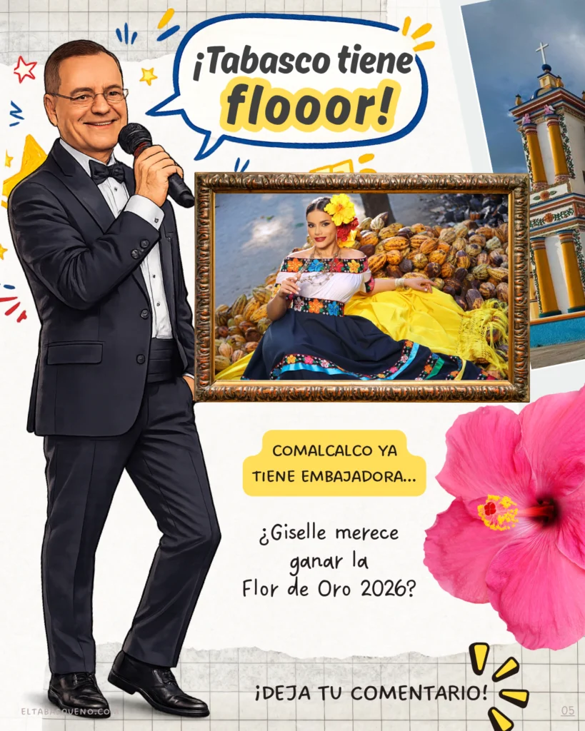 Giselle Ovando representante de Comalcalco en Feria Tabasco