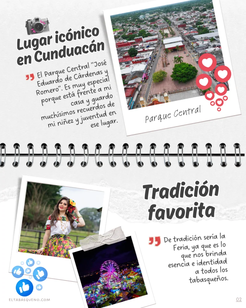 Ilsa Sánchez representante de Cunduacán en Feria Tabasco 2026