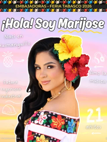 Embajadora Huimanguillo Feria Tabasco 2026 Marijose Rodríguez retrato
