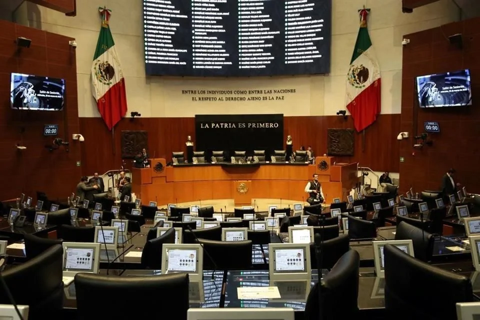 Pleno del Senado durante debate del Plan B electoral y reservas