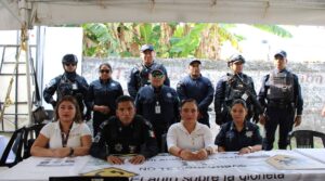 Elementos de la SSPC y José Pablo Mora Gómez en la Jornada de Paz en Gaviotas Sur, Tabasco.