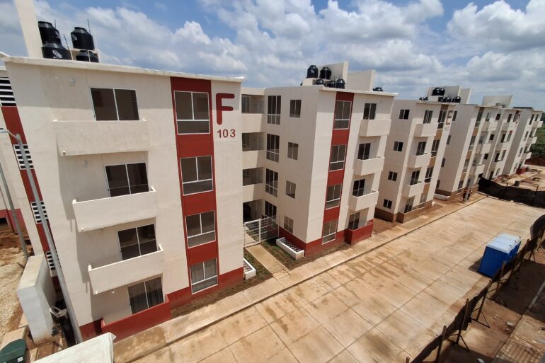 Edificios de departamentos del programa Vivienda Bienestar en Centro Tabasco