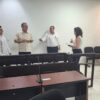 Magistrado Carlos Efrain Reséndez Bocanegra durante la supervisión del TSJ en juzgados de Centro Tabasco.