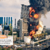 Incendio en la coquizadora de la refinería Olmeca con columna de humo negro