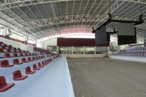 Vista de la nueva Nave de Exposiciones en el stand ganadero del Parque Tabasco.