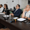 Juan Molina Becerra y Pilar Barrero García en la inauguración del ciclo de webinars sobre profesionalización pública en Tabasco.