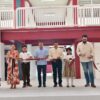 Roberto Ocaña Leyva inaugurando 13 aulas en la Secundaria Cuauhtémoc de Mazateupa, Nacajuca.