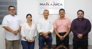 Roberto Ocaña Leyva en reunión institucional con el Colegio de Arquitectos Tabasqueños para proyectos urbanos en Nacajuca.
