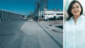 Rehabilitación de carril en Ruiz Cortines en Villahermosa con imagen de Yolanda Osuna