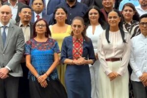 Claudia Sheinbaum anuncia relevo en la Secretaría de Bienestar junto a Ariadna Montiel y Leticia Ramírez
