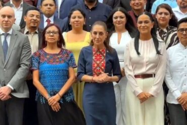 Claudia Sheinbaum anuncia relevo en la Secretaría de Bienestar junto a Ariadna Montiel y Leticia Ramírez