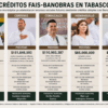 Infografía con los cinco presidentes municipales de Tabasco que contrataron créditos FAIS–Banobras entre 2025 y 2026, mostrando montos, fechas de contratación y tipo de financiamiento.