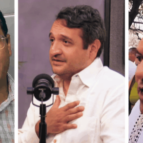 Jesús Selván García, Andrés Manuel López Beltrán y Javier May Rodríguez, los tres actores políticos centrales del día en Tabasco tras el anuncio de la candidatura al Distrito VI Federal