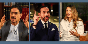 Gráfica de intención de voto en Colombia 2026 con Iván Cepeda al frente, seguido por Abelardo de la Espriella y Paloma Valencia.