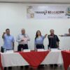 Autoridades estatales y municipales durante la instalación del Consejo Municipal de Movilidad en Nacajuca, Tabasco.