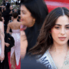 Fátima Bosch durante su aparición en la alfombra roja del Festival de Cannes 2026 en la Riviera Francesa.