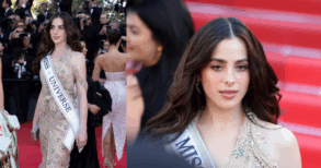 Fátima Bosch durante su aparición en la alfombra roja del Festival de Cannes 2026 en la Riviera Francesa.