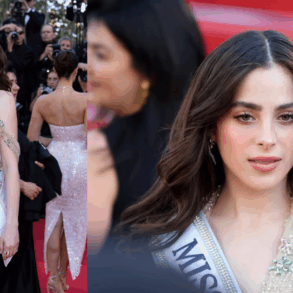 Fátima Bosch durante su aparición en la alfombra roja del Festival de Cannes 2026 en la Riviera Francesa.