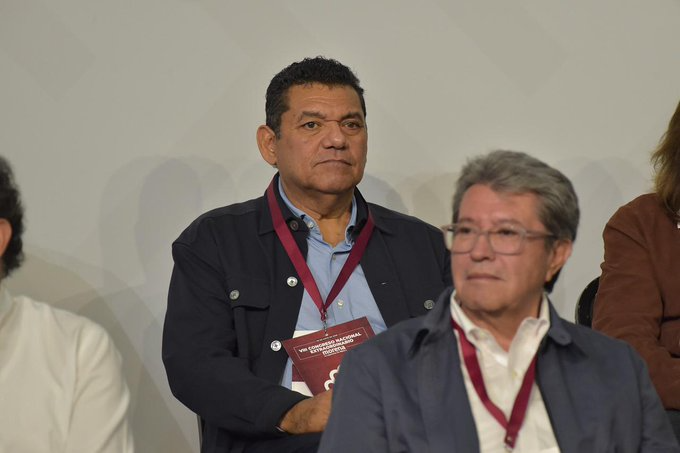 Javier May durante el Congreso Nacional Extraordinario de Morena en Ciudad de México