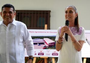 Claudia Sheinbaum presenta proyecto de Planta Agroindustrial de Chocolate Bienestar en Tabasco