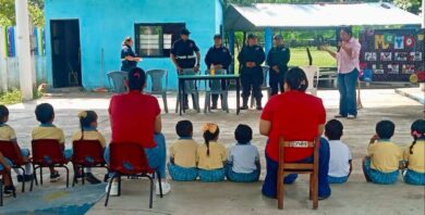 Personal de la SSPC y CENEPRED realizan actividades preventivas en escuelas de Tabasco.