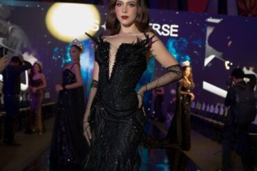 Ximena Aranda durante la gala oficial de Miss Universo México 2026 representando a Tabasco.