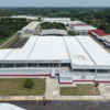 Vista aérea de la planta de producción de moscas estériles contra el gusano barrenador en Metapa, Chiapas.