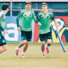 Jugadores de la Selección Mexicana realizan ejercicios durante el entrenamiento previo al duelo de dieciseisavos de final frente a Ecuador en el Mundial 2026.