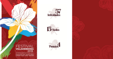Presentación oficial del Festival Villahermosa 2026 con actividades culturales, artísticas y deportivas en la capital de Tabasco.