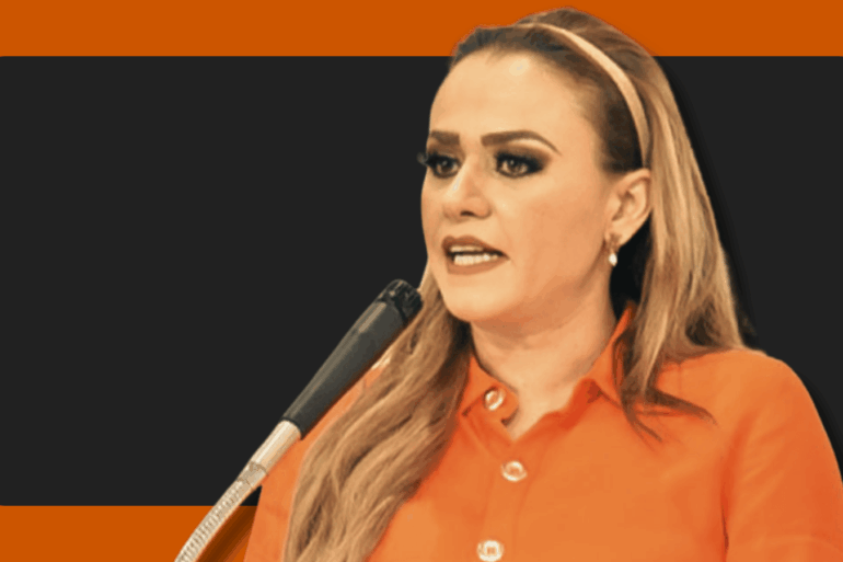 Karla Rabelo Estrada, nueva coordinadora estatal de Movimiento Ciudadano en Tabasco, durante evento del partido naranja.