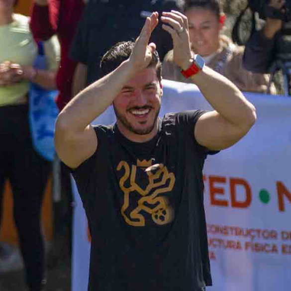 Samuel García celebra en modo fiesta durante el Mundial 2026 en Nuevo León