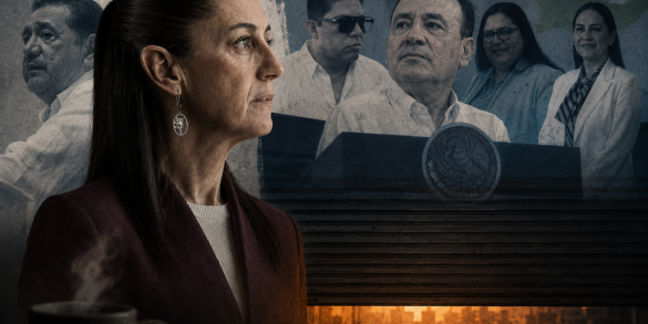 La presidenta Claudia Sheinbaum enfrenta la presión de gobernadores morenistas que buscan imponer candidatos en las 17 gubernaturas en disputa para 2027