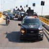 Elementos de la SSPC realizan recorridos de seguridad y vigilancia en colonias de Villahermosa, Tabasco.