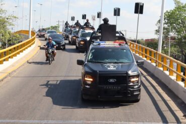 Elementos de la SSPC realizan recorridos de seguridad y vigilancia en colonias de Villahermosa, Tabasco.