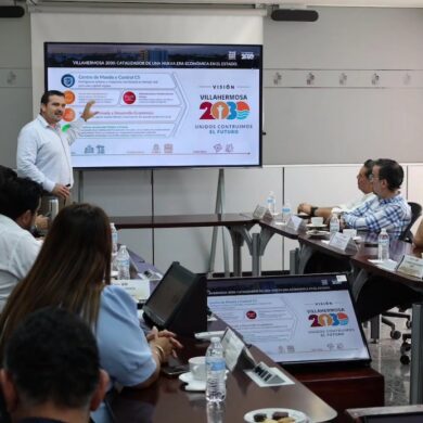 Presentación del proyecto Villahermosa 2030 ante empresarios y representantes de cámaras de Tabasco