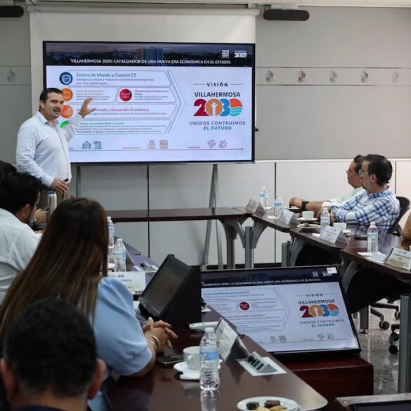 Presentación del proyecto Villahermosa 2030 ante empresarios y representantes de cámaras de Tabasco