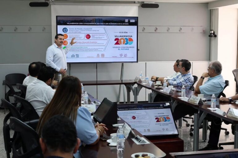 Presentación del proyecto Villahermosa 2030 ante empresarios y representantes de cámaras de Tabasco