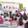 Entrega de la nueva red de agua potable y rehabilitación de calles durante la jornada Centro Más Cerca en el sector Armenia de Gaviotas Sur, Centro.