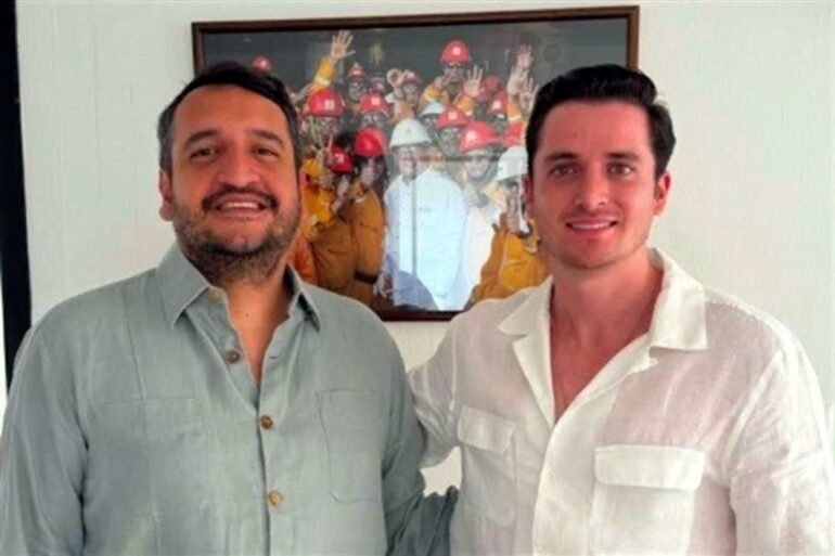 Andy López Beltrán y Bernardo Bosch posan juntos tras reunión sobre unidad en Morena Tabasco