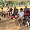 Especialistas realizan una jornada de esterilización gratuita de mascotas en el parque La Choca de Villahermosa, Tabasco.