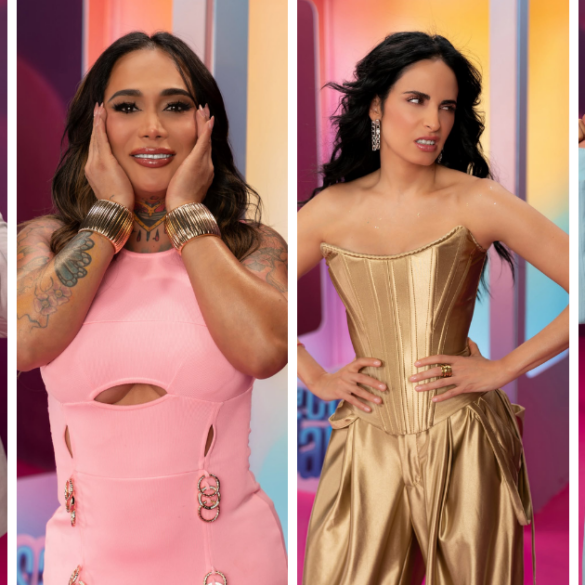 Los cuatro primeros habitantes confirmados de La Casa de los Famosos México 2026 durante la presentación oficial del reality.
