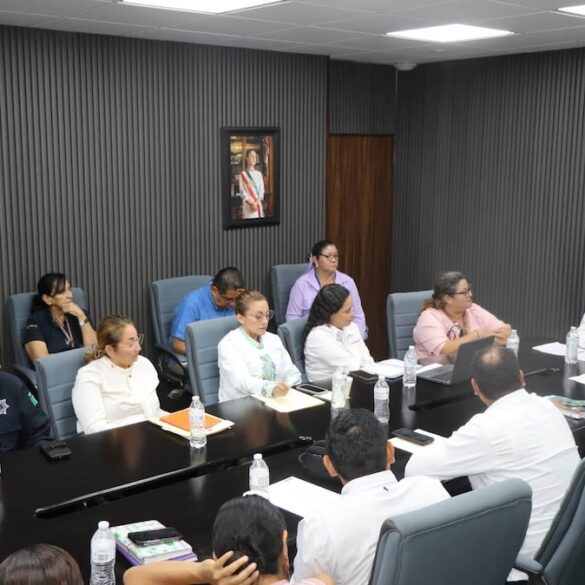 Autoridades de Nacajuca participan en la Primera Reunión de Trabajo para fortalecer la prevención de las adicciones y la salud mental en el municipio.