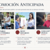 Gráfico con Pablo Gutiérrez, Rosy Bayardo y Geraldine Ponce en actividades de promoción política anticipada rumbo a 2027.
