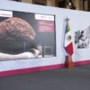 Claudia Sheinbaum informa sobre la repatriación de bienes culturales recuperados por el INAH durante conferencia en Ciudad de México.