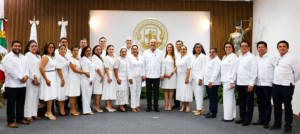 Carlos Efraín Reséndez Bocanegra presenta el informe semestral sobre la transformación del Poder Judicial de Tabasco en Villahermosa.