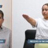 Alfonso Baca con licencia de 90 días y María Eliza Hernández durante su protesta como presidenta municipal en funciones de Paraíso.